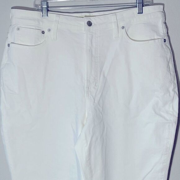 *Flaw Spot* Madewell NWT Curvy Perfect Vintage Jeans Size 33 High Rise White - Picture 15 of 16